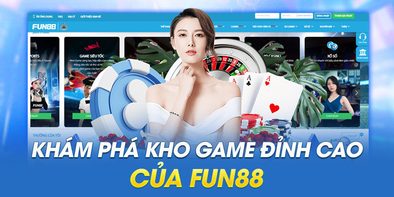 Casino trực tuyến tại FUN88 là điểm đến không thể bỏ lỡ